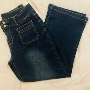 Navy Flare Women's Jeans